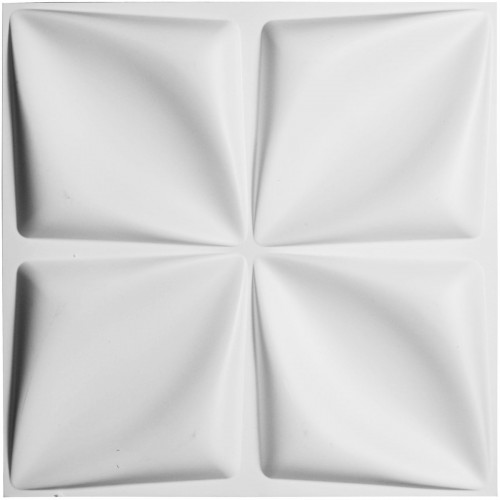 19 5/8"W x 19 5/8"H Odessa EnduraWall Decorative 3D Wall Panel, White