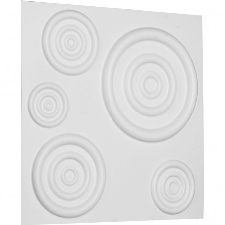 19 5/8"W x 19 5/8"H Reece EnduraWall Decorative 3D Wall Panel, White