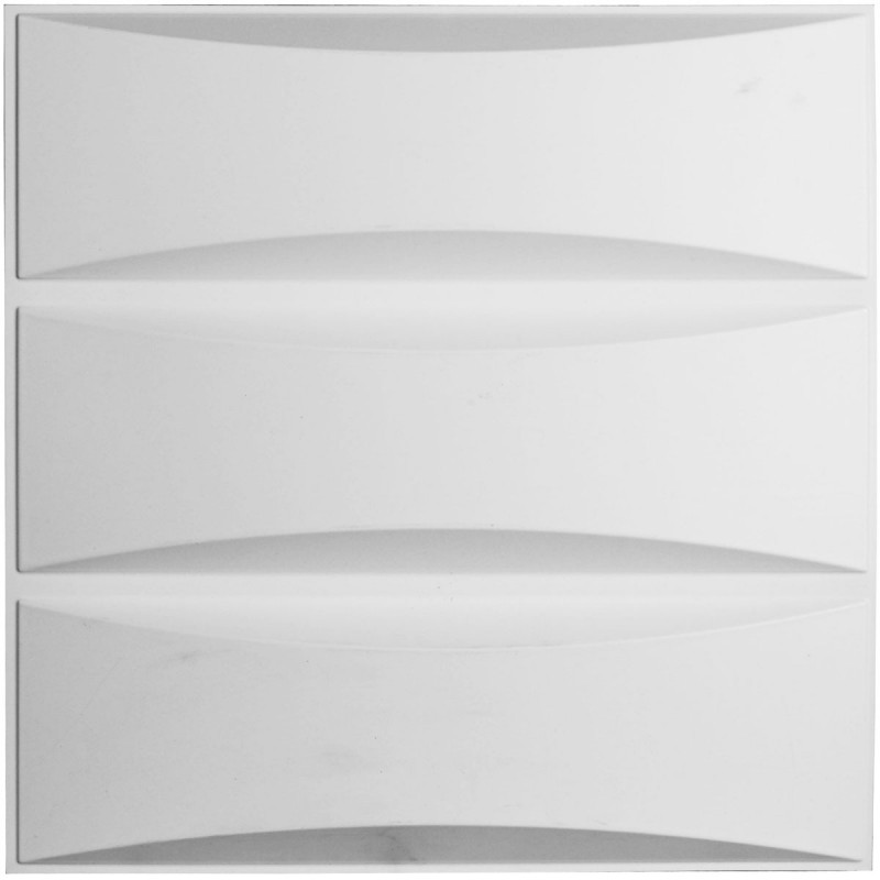 19 5/8"W x 19 5/8"H Traditional EnduraWall Decorative 3D Wall Panel, White