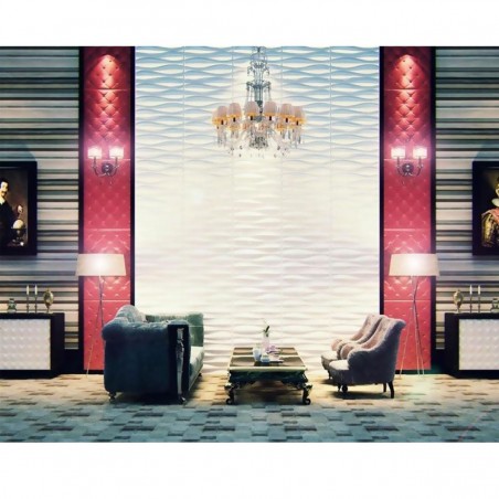 19 5/8"W x 19 5/8"H Fairfax EnduraWall Decorative 3D Wall Panel, White