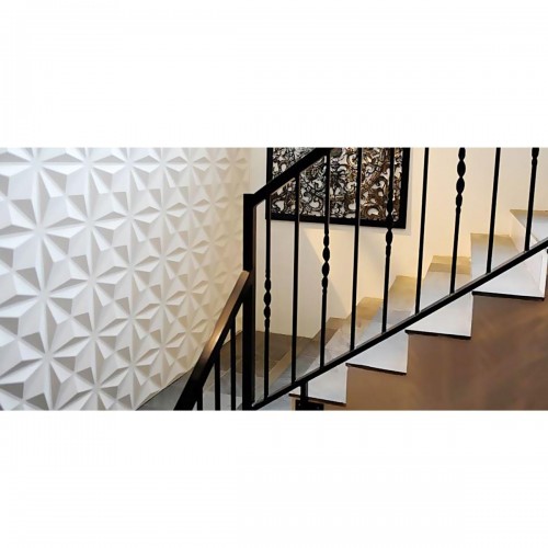 19 5/8"W x 19 5/8"H Haven EnduraWall Decorative 3D Wall Panel, White