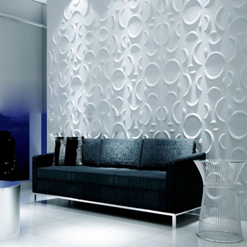 11 7/8"W x 11 7/8"H Seville EnduraWall Decorative 3D Wall Panel, White