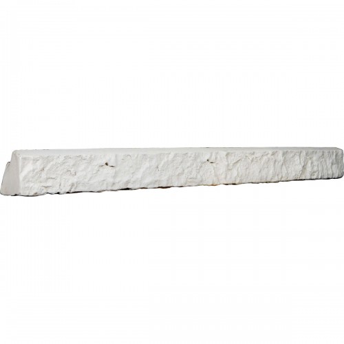 48 1/4"W x 3 3/4"H x 3"D Universal Ledger for Endurathane Faux Stone & Rock Siding Panels, Dove White