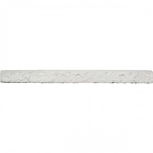 48 1/4"W x 3 3/4"H x 3"D Universal Ledger for Endurathane Faux Stone & Rock Siding Panels, Dove White