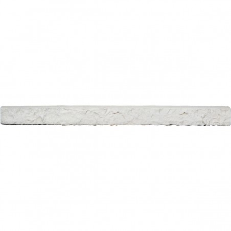 48 1/4"W x 3 3/4"H x 3"D Universal Ledger for Endurathane Faux Stone & Rock Siding Panels, Dove White