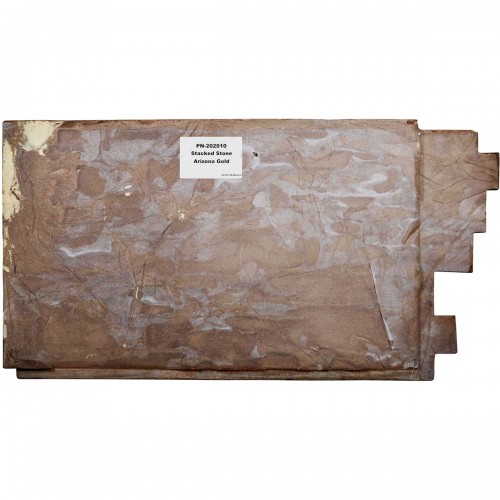 48"W x 25"H x 1 1/2"D Stacked Endurathane Faux Stone Siding Panel, Arizona Gold