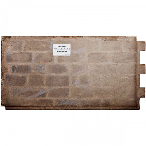 48"W x 25"H x 1 1/2"D Cut Coarse Random Endurathane Faux Rock Siding Panel, Arizona Gold