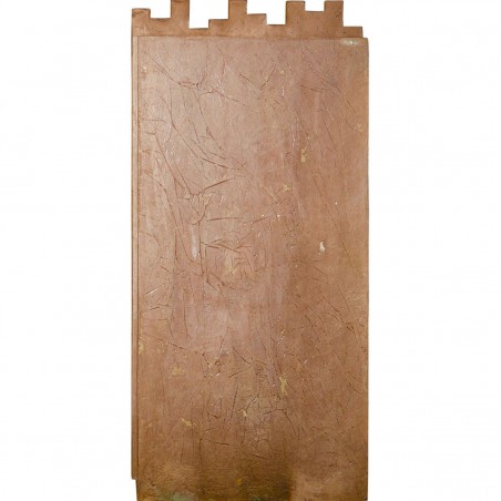 24 3/8"W x 53 7/8"H x 5/8"D Bamboo Slat Endurathane Faux Siding Panel, Burned