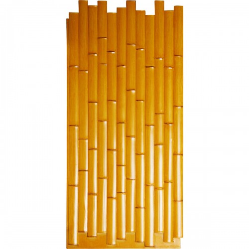 24 3/8"W x 53 7/8"H x 5/8"D Bamboo Slat Endurathane Faux Siding Panel, Sundried