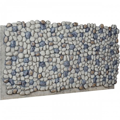 48"W x 25"H x 1 1/2"D Pebble Rock Endurathane Faux Siding Panel, Light Gray
