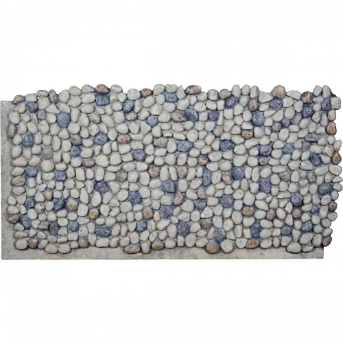 48"W x 25"H x 1 1/2"D Pebble Rock Endurathane Faux Siding Panel, Light Gray