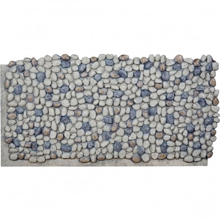 48"W x 25"H x 1 1/2"D Pebble Rock Endurathane Faux Siding Panel, Light Gray