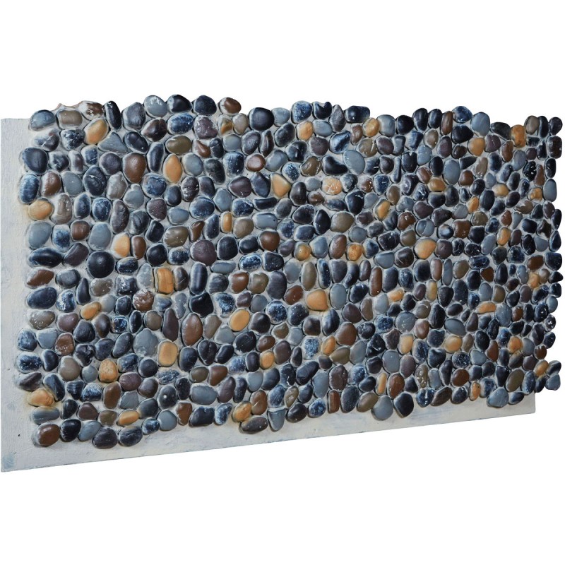 48"W x 25"H x 1 1/2"D Pebble Rock Endurathane Faux Siding Panel, Pebble Gray