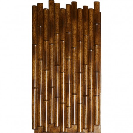 24 1/2"W x 49 7/8"H x 1 3/8"D Bamboo Pole Endurathane Faux Siding Panel, Burned