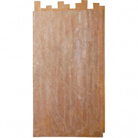 24 1/2"W x 49 7/8"H x 1 3/8"D Bamboo Pole Endurathane Faux Siding Panel, Sundried