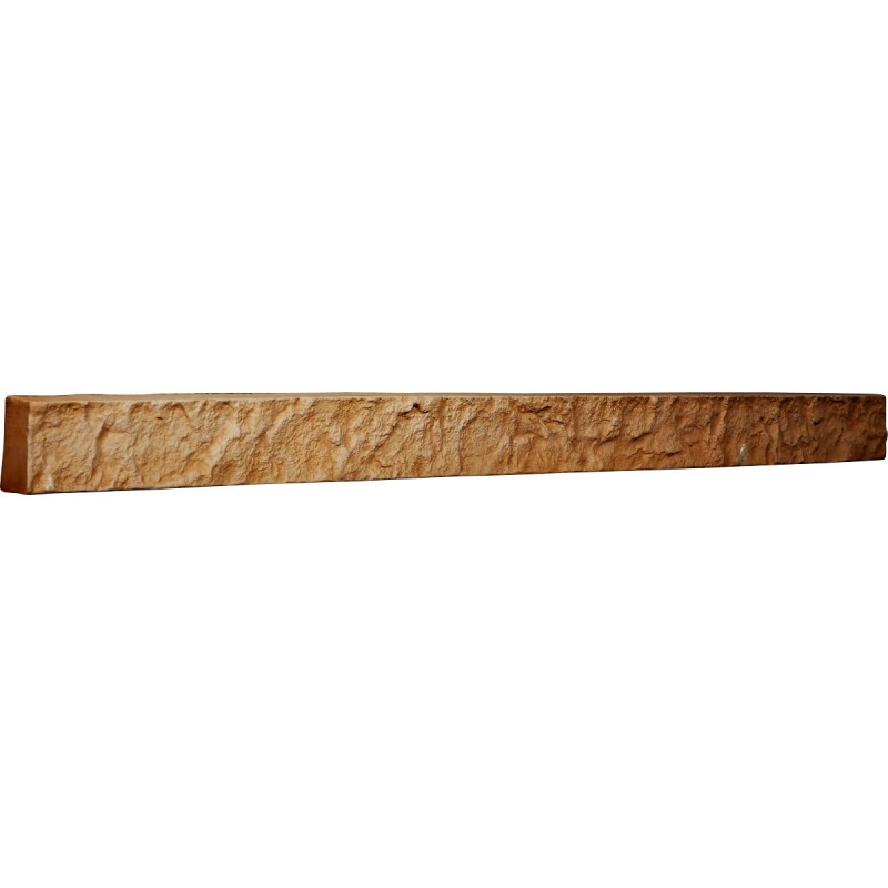 48 1/4"W x 3"H x 2"D Universal Trim for Endurathane Faux Stone & Rock Siding Panels, Arizona Gold