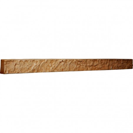 48 1/4"W x 3"H x 2"D Universal Trim for Endurathane Faux Stone & Rock Siding Panels, Arizona Gold