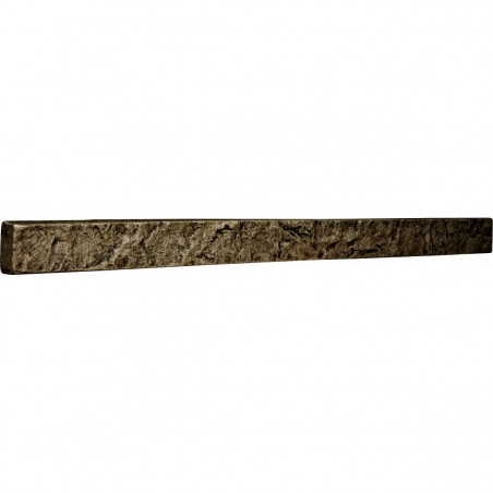 48 1/4"W x 3"H x 2"D Universal Trim for Endurathane Faux Stone & Rock Siding Panels, Grey