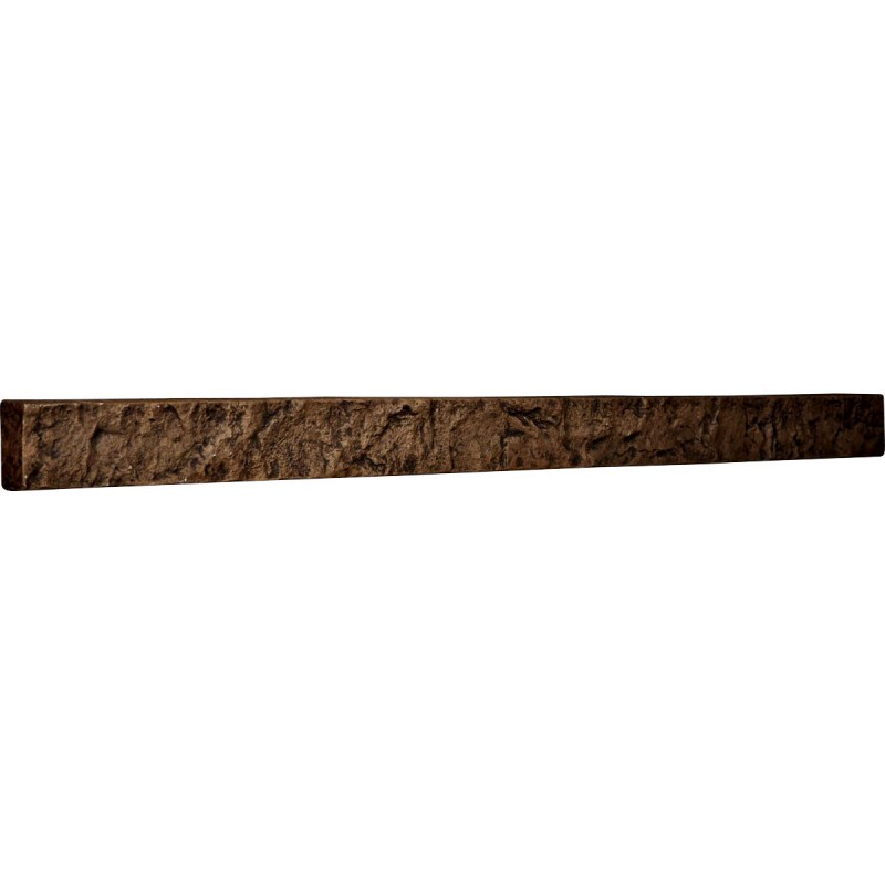 48 1/4"W x 3"H x 2"D Universal Trim for Endurathane Faux Stone & Rock Siding Panels, Java