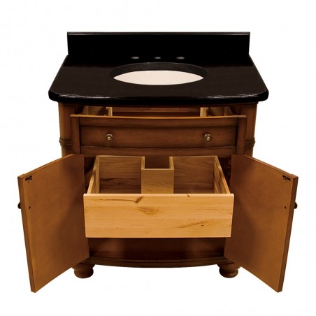 VAN029-T Compton Walnut 32" Single Vanity