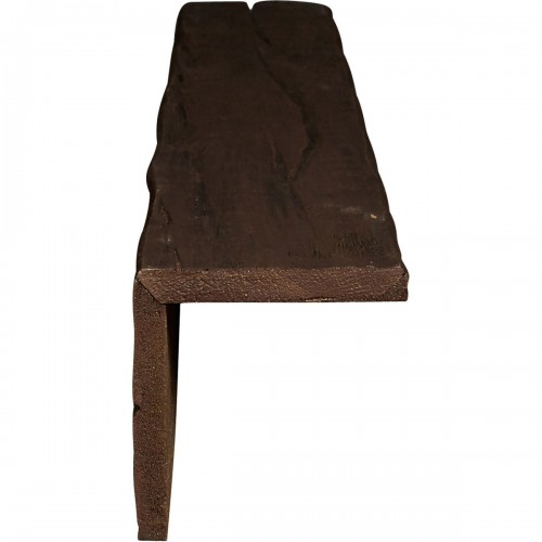 4"W x 4"H x 14'L 2-Sided (L-beam) Riverwood Endurathane Faux Wood Ceiling Beam, Espresso Finish