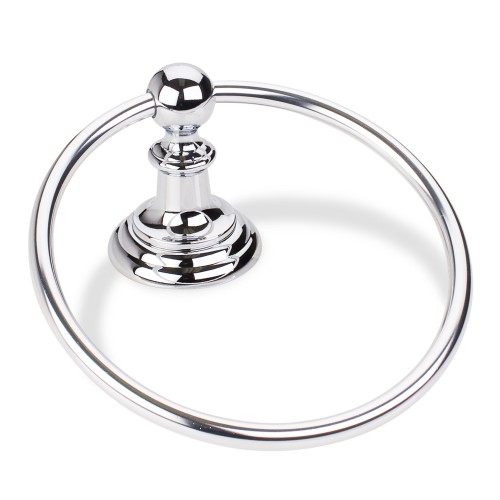 Elements Conventional Towel Ring.  Finish: Polished Chrome. 