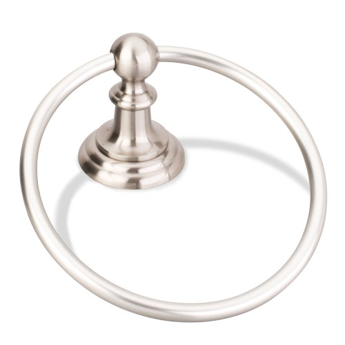 Elements Conventional Towel Ring.  Finish: Satin Nickel. 