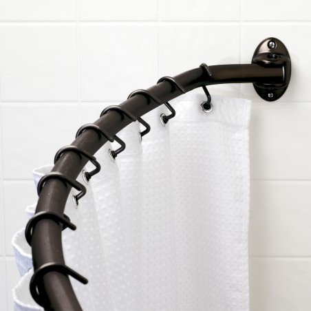Curved Shower Rod Fits 60 inch-72 inch Openings. Finish: Oil Rubbed Bronze