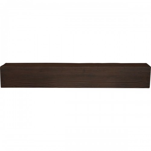 4"W x 4"H x 14'L 2-Sided (L-beam) Sandstone Endurathane Faux Wood Ceiling Beam, Espresso Finish