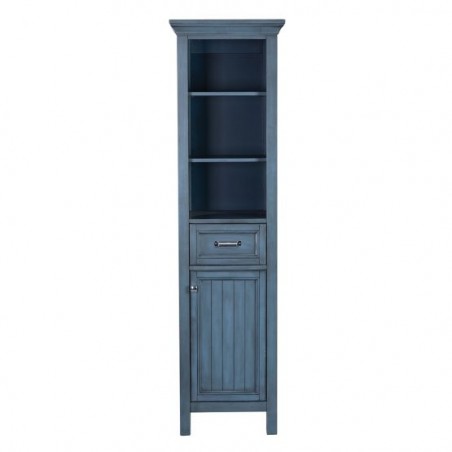 BRANTLEY 19″ X 70″ LINEN CABINET - Harbor Blue Finish