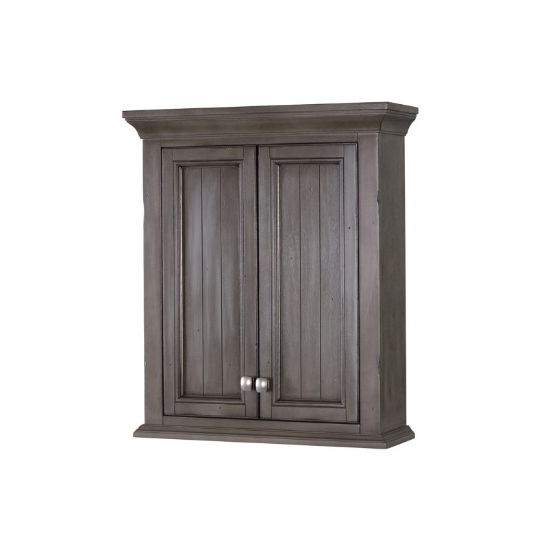 BRANTLEY 24″ X 28″ WALL CABINET - Distressed Grey Finish