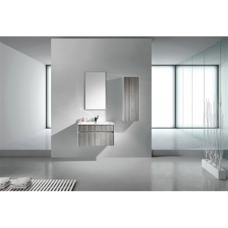 Fitto 24" Ash Gray Wall Mount Modern Bathroom Vanity