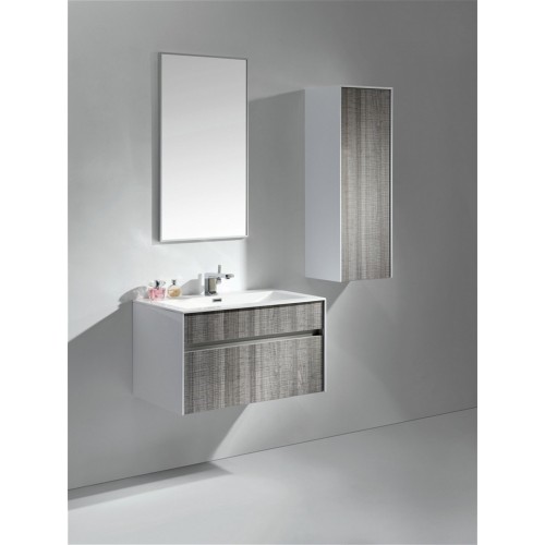 Fitto 24" Ash Gray Wall Mount Modern Bathroom Vanity