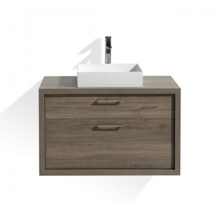 Tucci 36" Havana OakModern Bathroom Vanity by Kube Bath