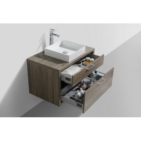 Tucci 36" Havana OakModern Bathroom Vanity by Kube Bath