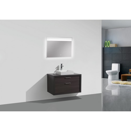 Tucci 36" Dark Gray OakModern Bathroom Vanity by Kube Bath