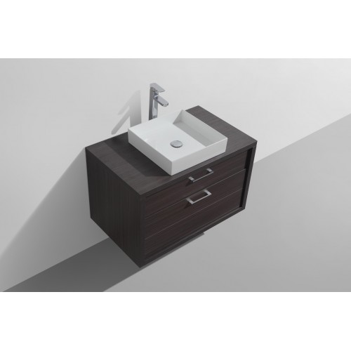 Tucci 36" Dark Gray OakModern Bathroom Vanity by Kube Bath