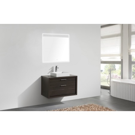 Tucci 36" Gray OakModern Bathroom Vanity by Kube Bath