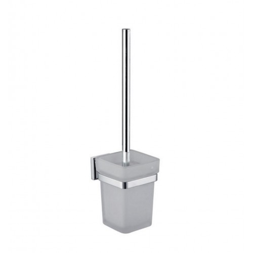 Aqua Nuon Toilet Brush with Frosted Glass Cup