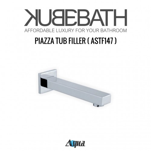 Aqua Piazza by KubeBath 7" Long Tub Filler Spout With Aerator