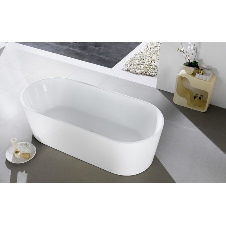 Kube Ovale 67'' White Free Standing Bathtub