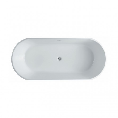 Kube Ovale 67'' White Free Standing Bathtub