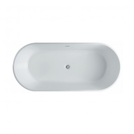 Kube Ovale 67'' White Free Standing Bathtub