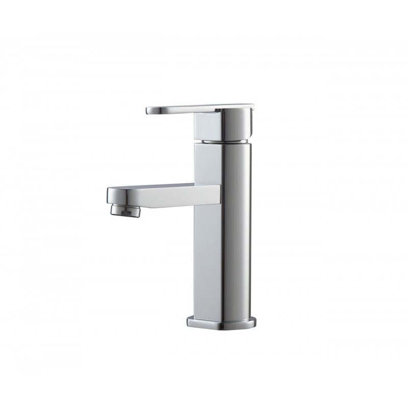 Aqua Roundo Single Hole Mount Bathroom Vanity Faucet - Chrome