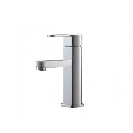 Aqua Roundo Single Hole Mount Bathroom Vanity Faucet - Chrome