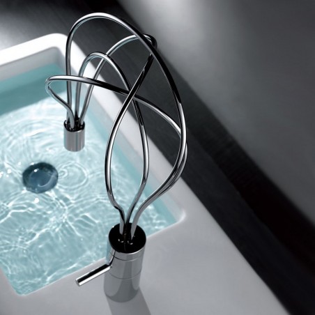 Aqua Filli Single Lever Bathroom Vanity Faucet - Chrome 