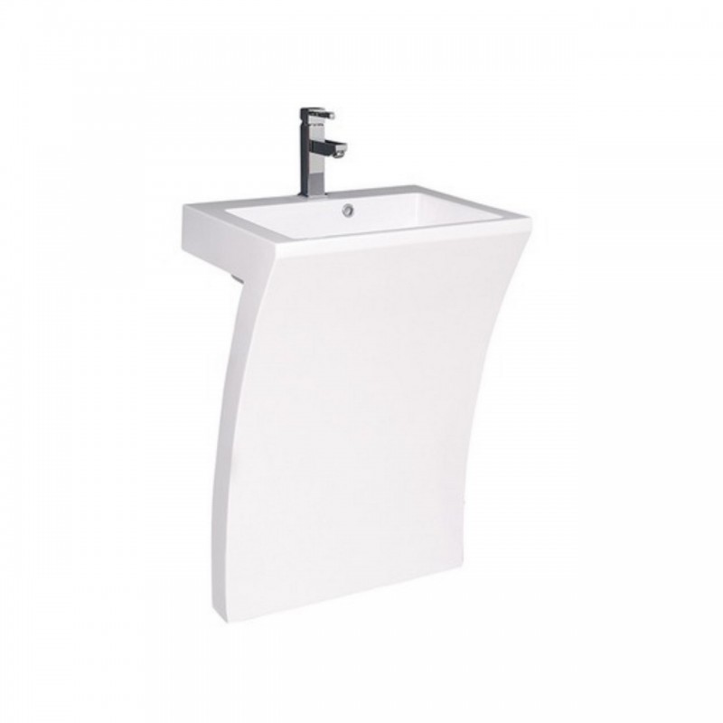 Sette 24" Acrylic Pedestal Sink