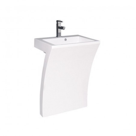 Sette 24" Acrylic Pedestal Sink