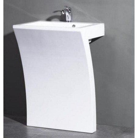 Sette 24" Acrylic Pedestal Sink