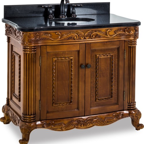 Burled Ornate Jeffrey Alexander Vanity   39-11/16 x 22-3/4